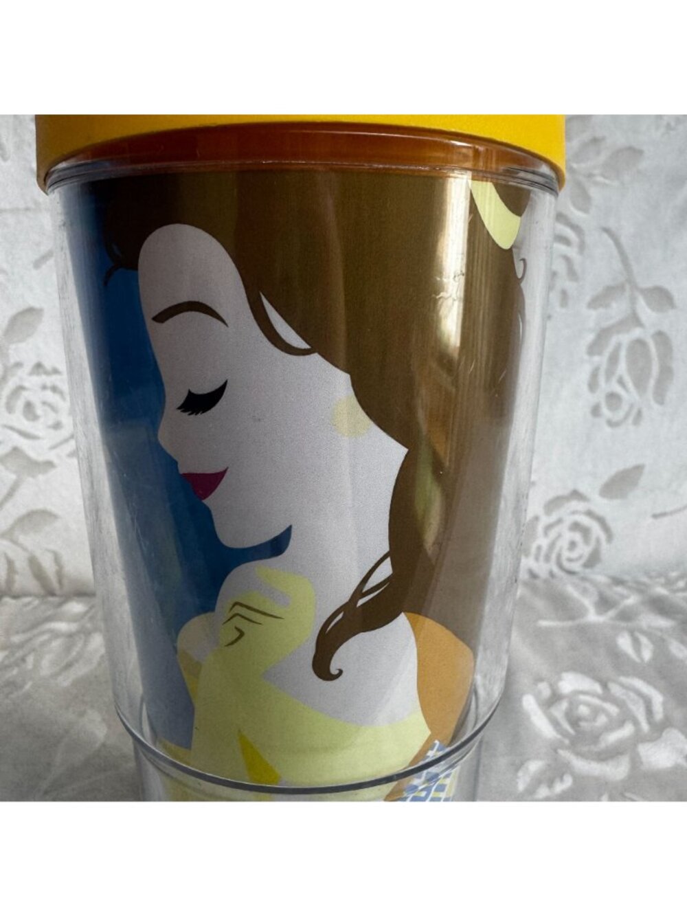 Tervis Disney - Belle Silhouette Insulated Tumbler Wrap and Yellow Lid, 24oz - Picture 3 of 7